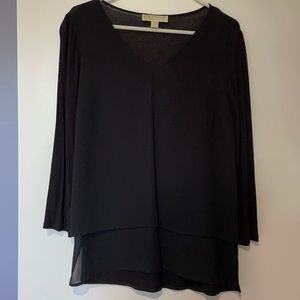 Michael Kors Mixed Material Blouse. Size S.
